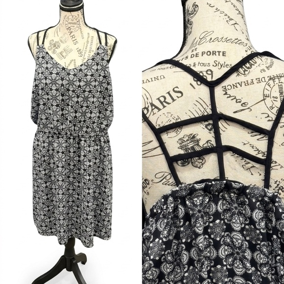 Forever 21 Dresses & Skirts - 🖤 Forever 21+ Medallion Print Ladder Back Dress 1X